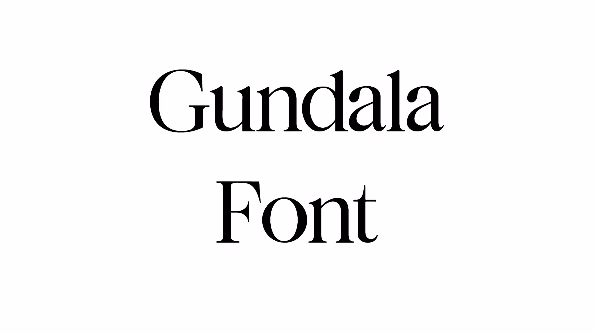 Gundala Font