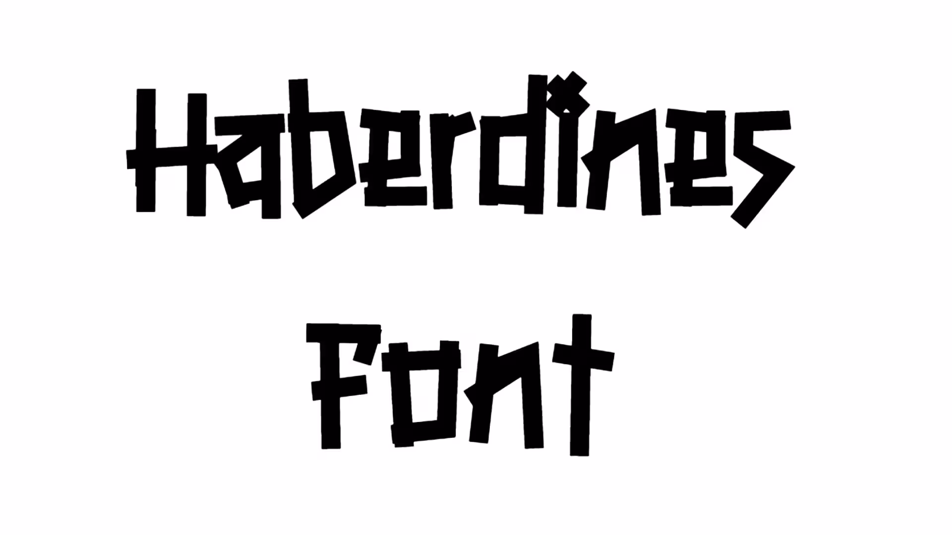 Haberdines Font