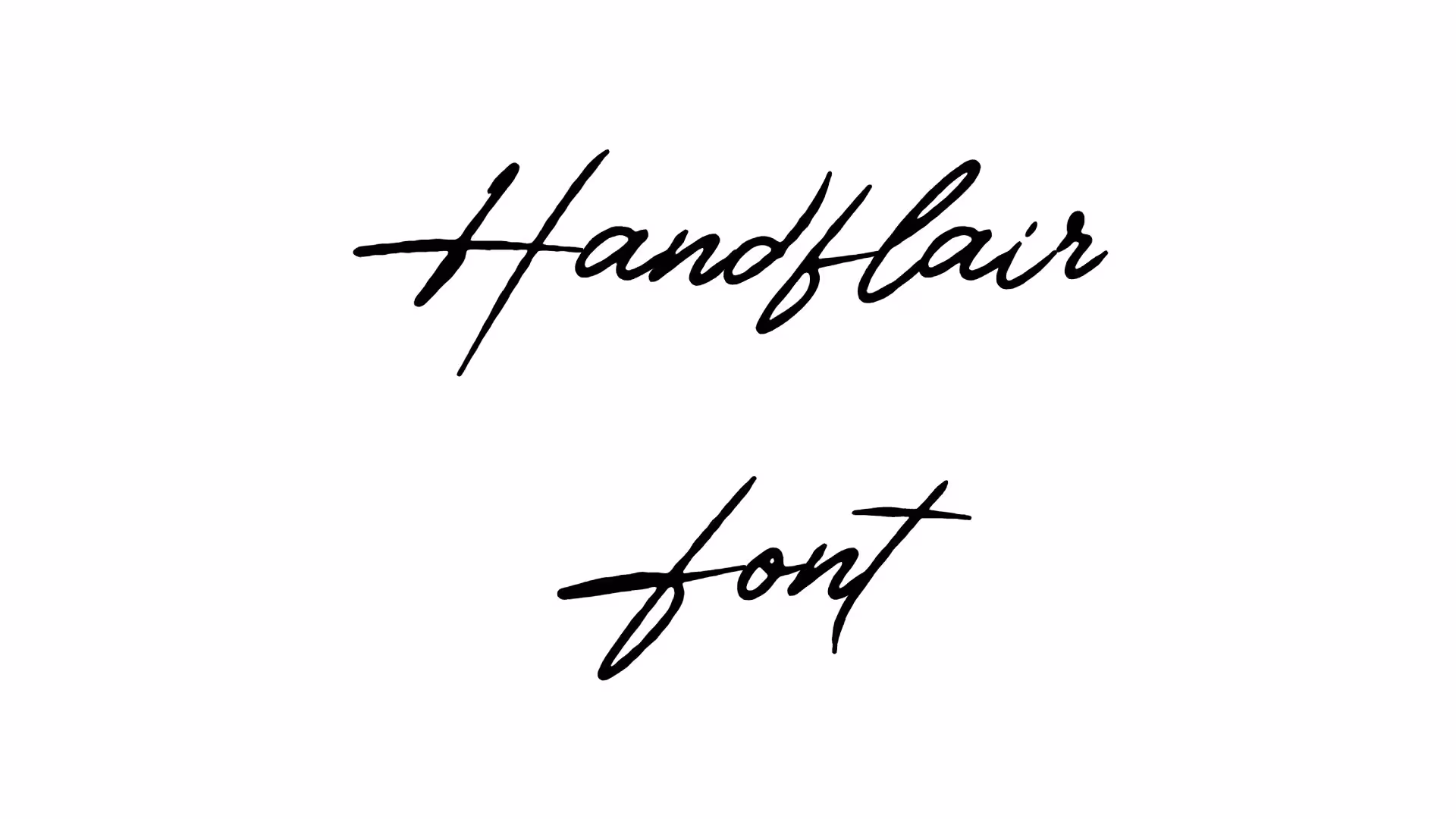 Handflair Font
