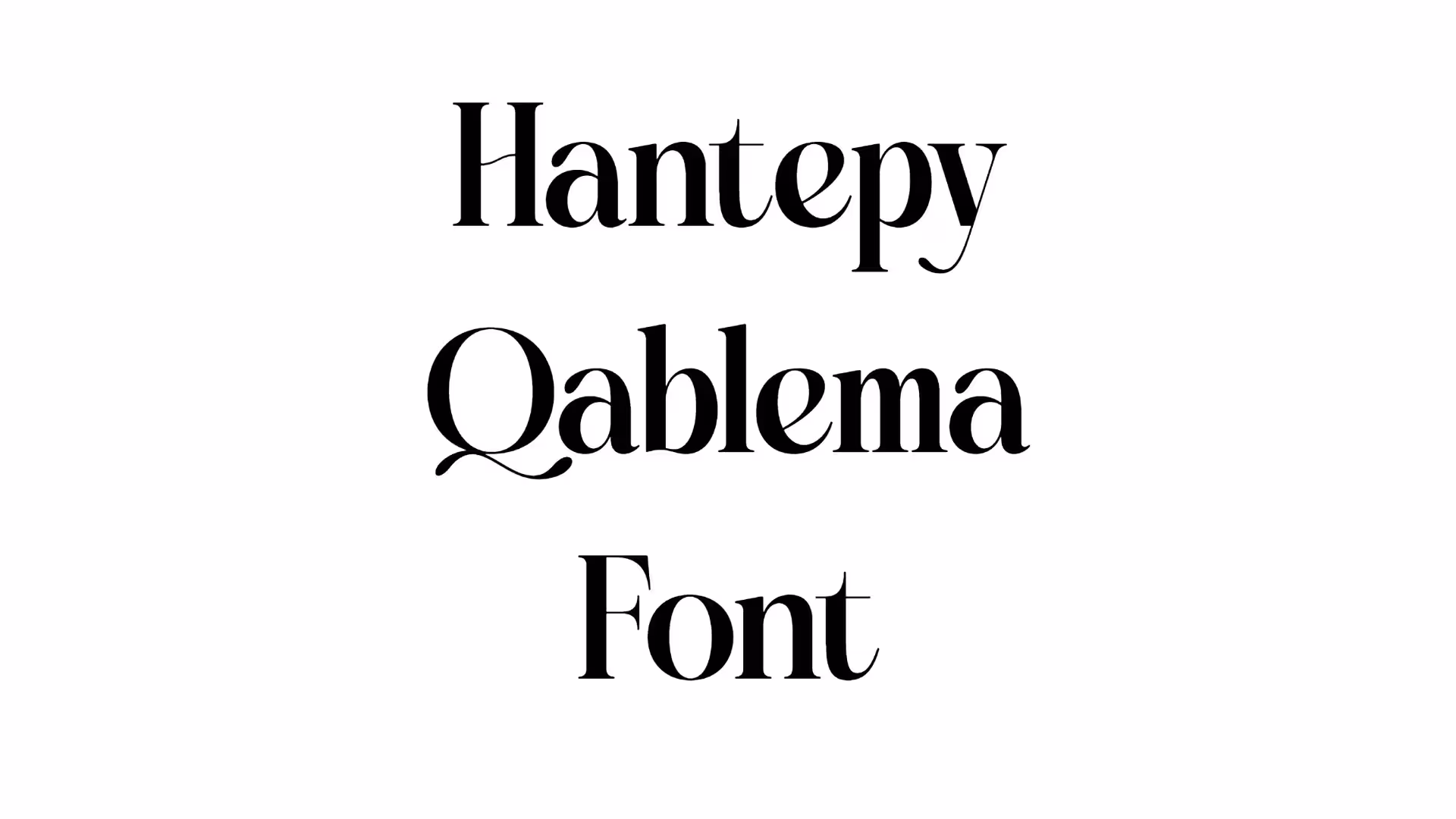 Hantepy Qablema Font
