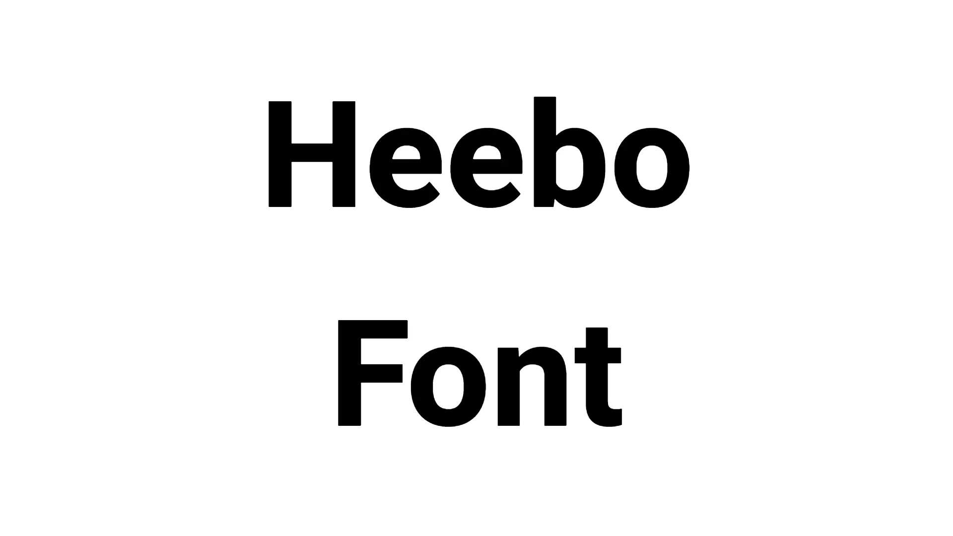 Heebo Font