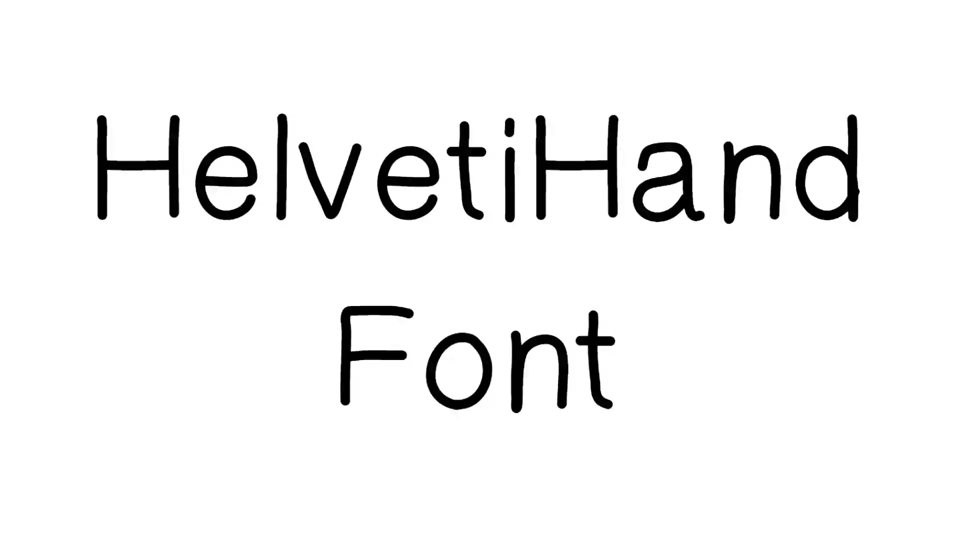 HelvetiHand Font
