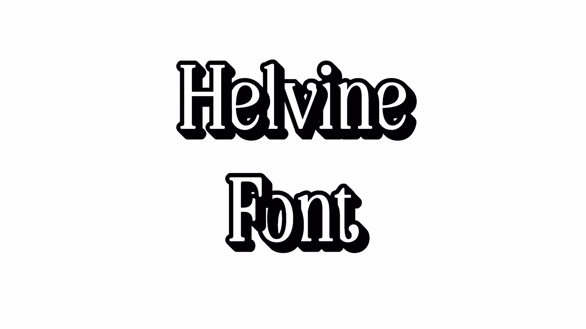 Helvine Font