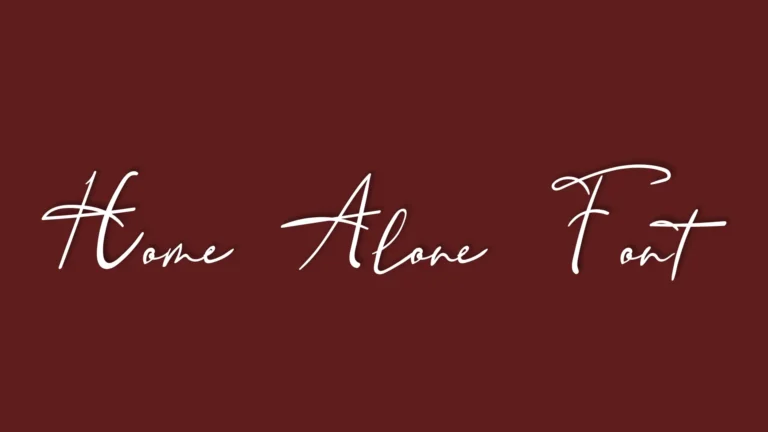 Home Alone Font