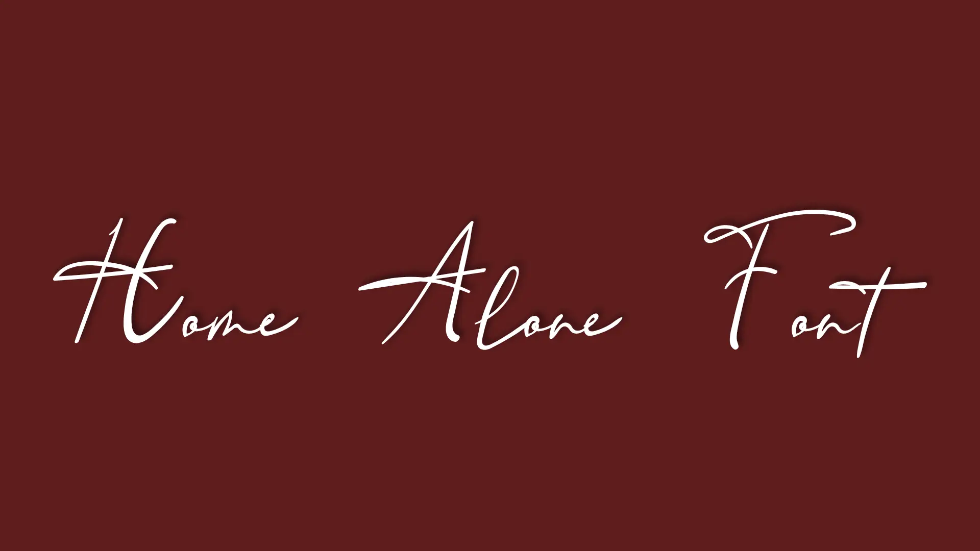 Home Alone Font