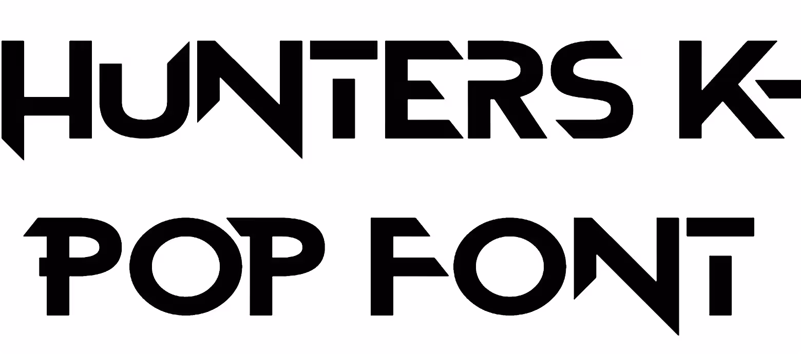 Hunters K-Pop Font