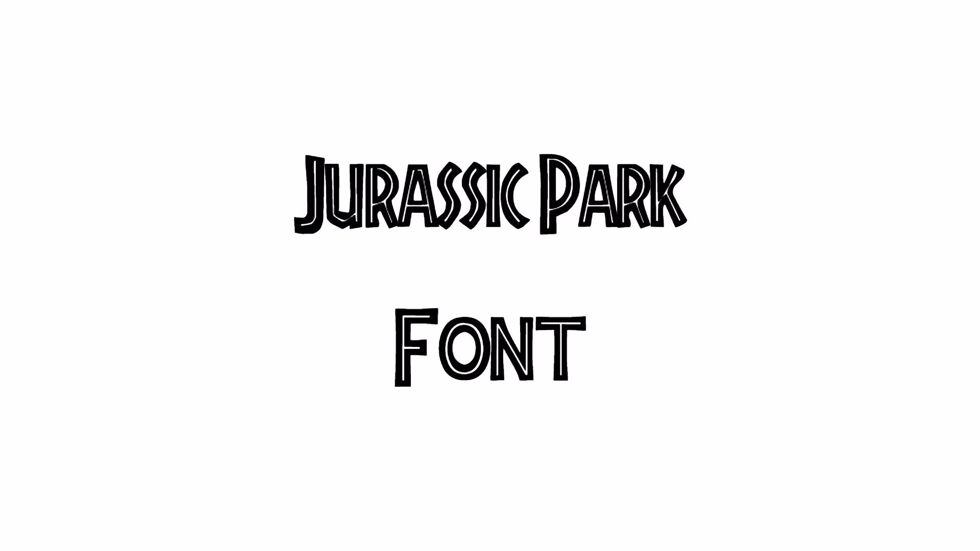 Jurassic Park Font