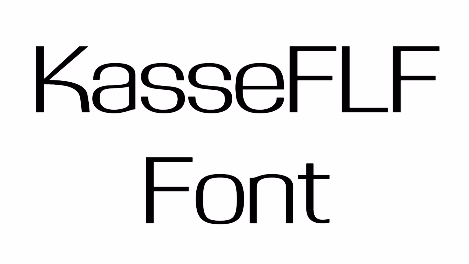 KasseFLF Font