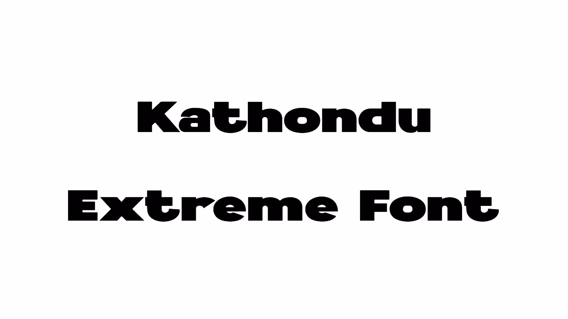 Kathondu Extreme Font