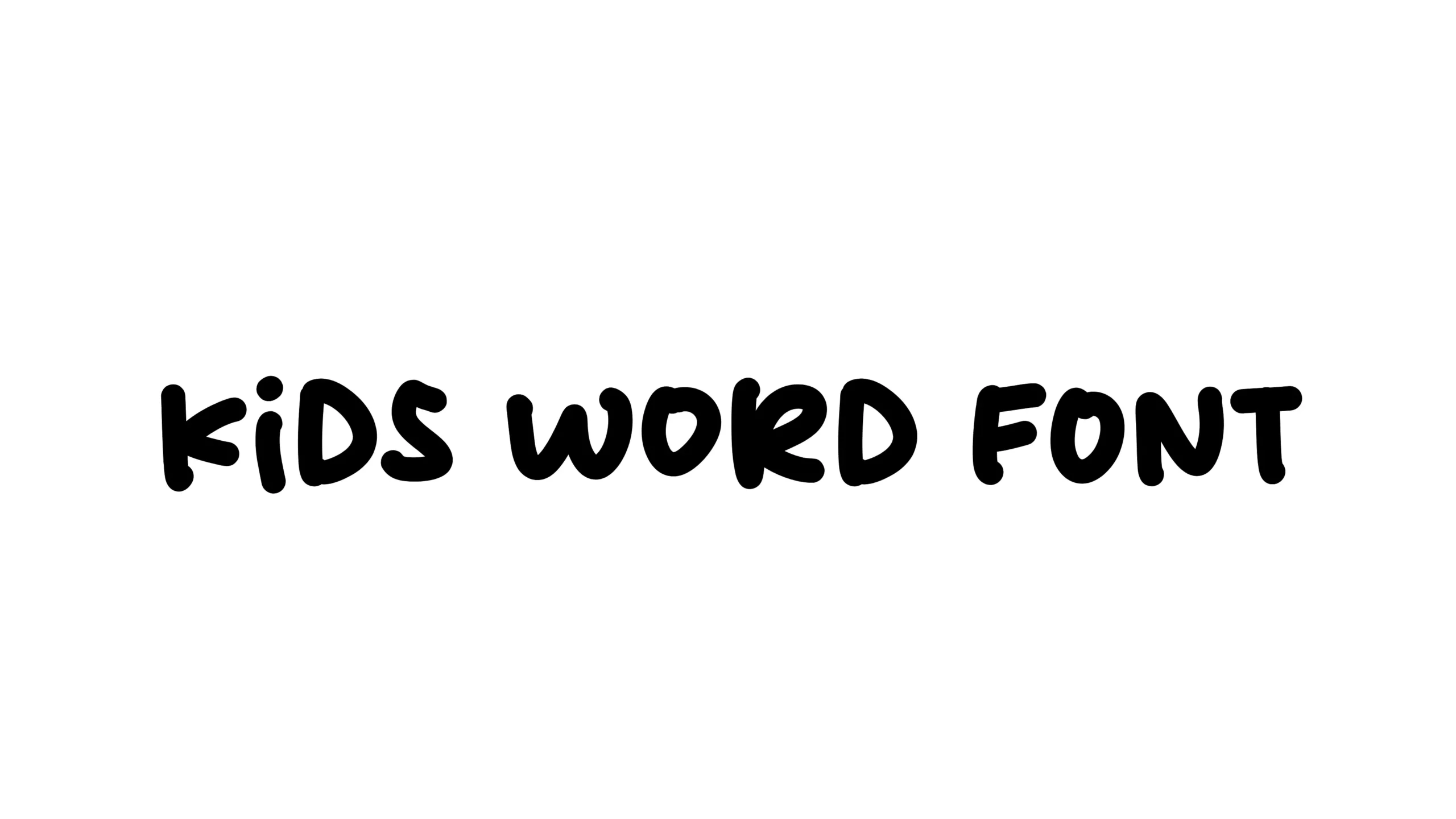 Kids Word FONT