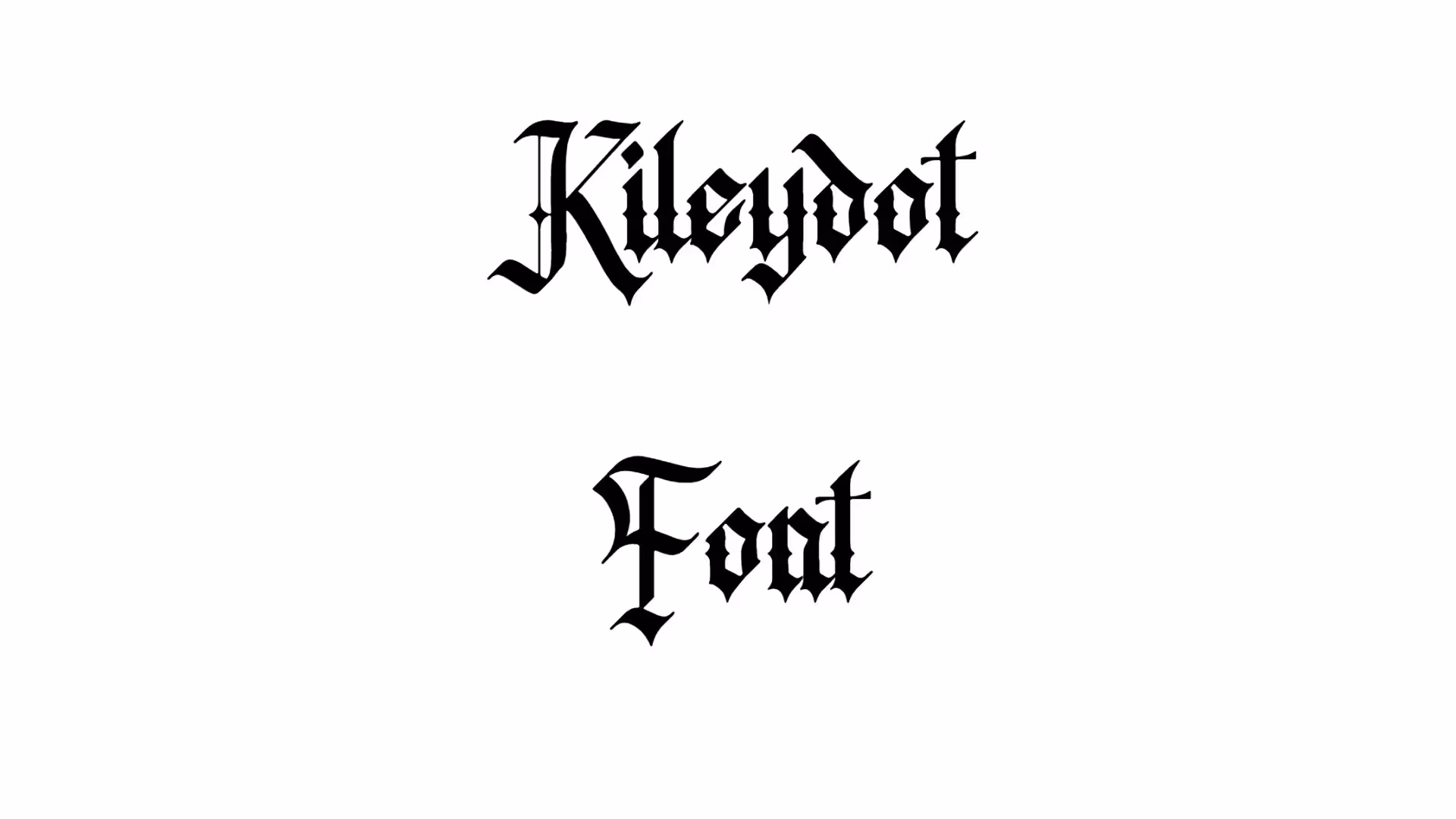Kileydot Font