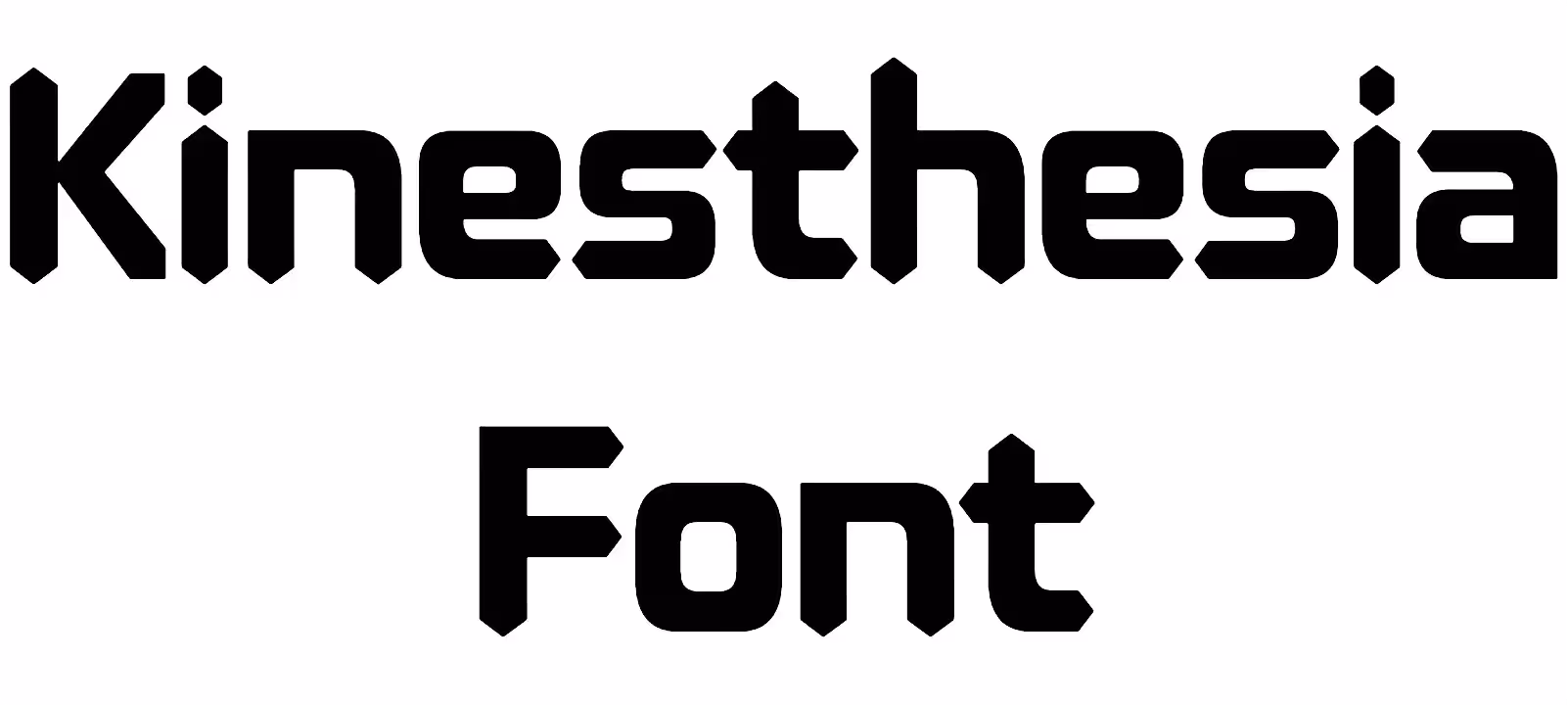 Kinesthesia Font