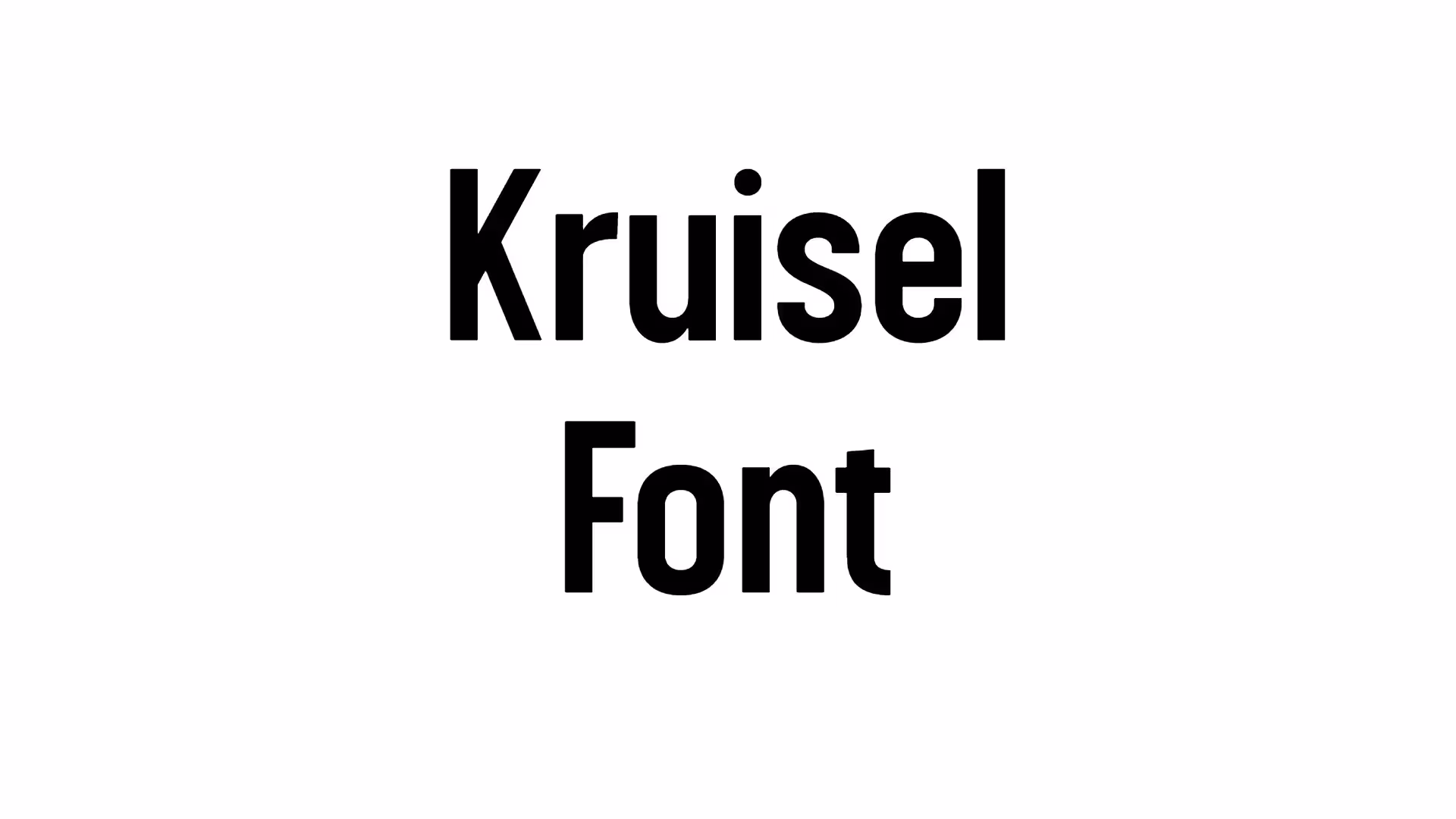 Kruisel Font