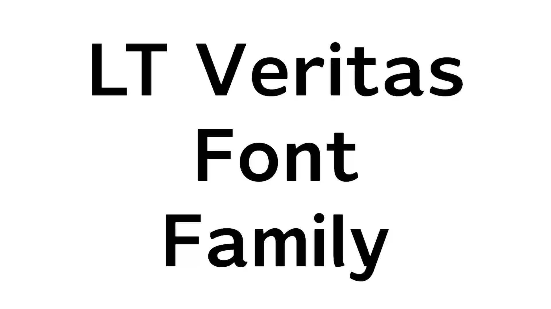 LT Veritas Font Family