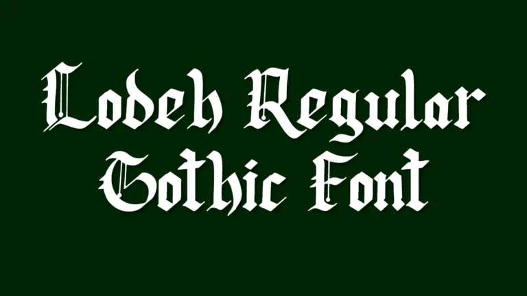 Lodeh Regular Font