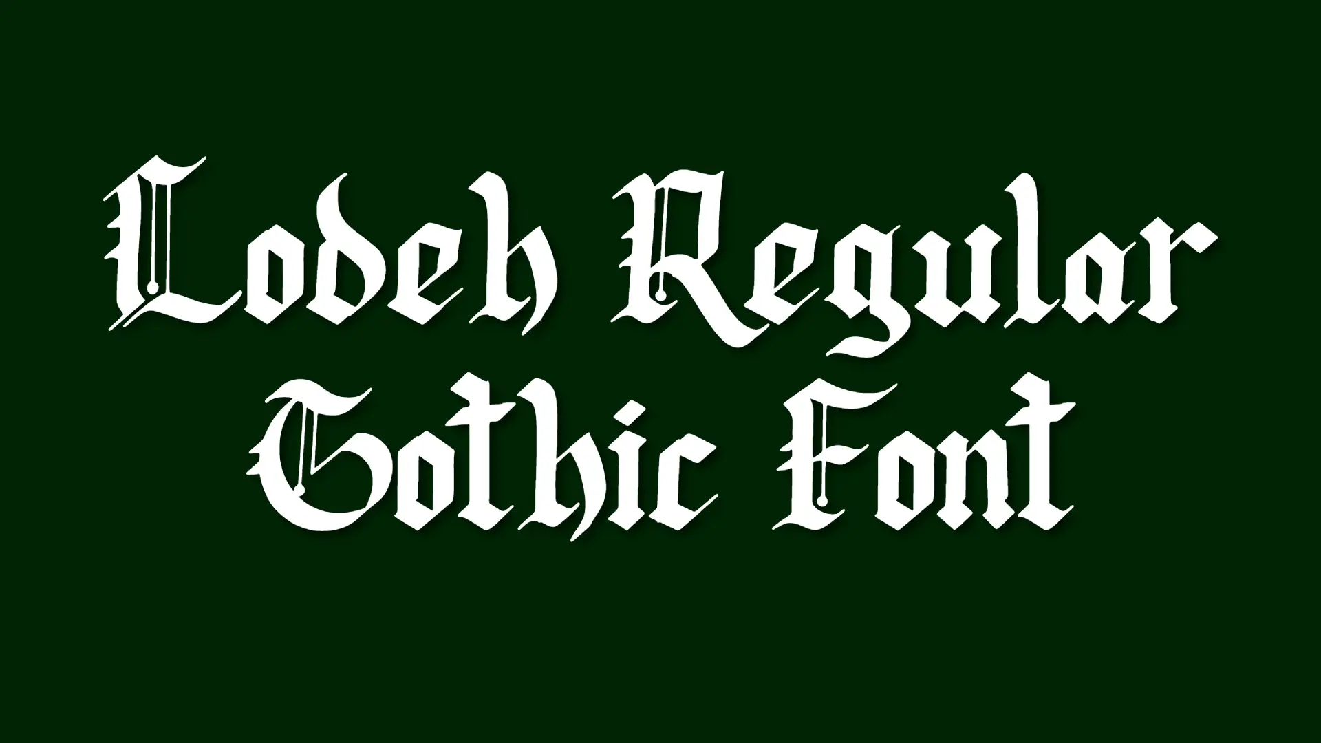Lodeh Regular Font