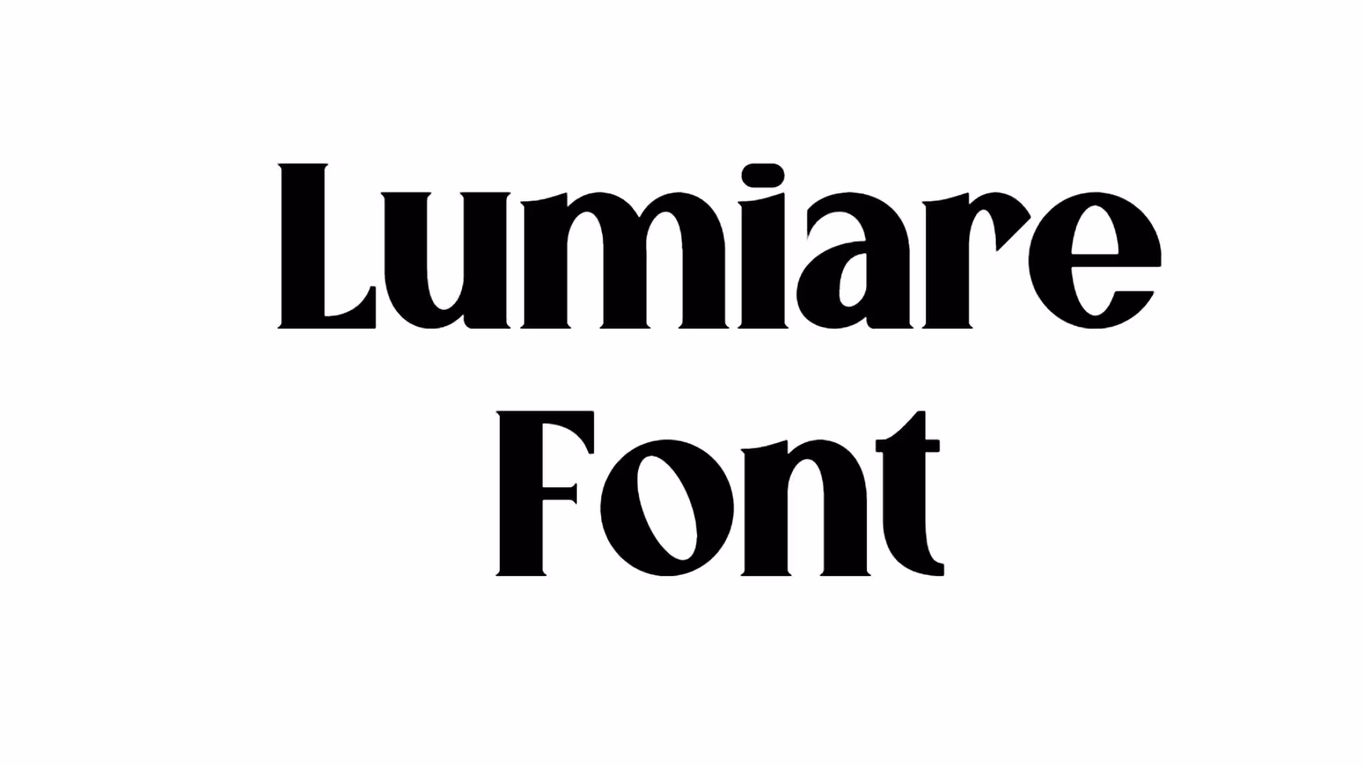 Lumiare Font