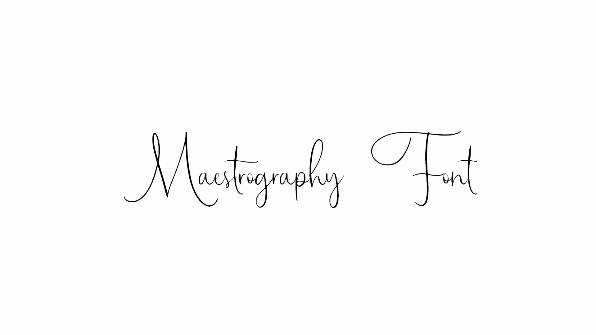 Maestrography Font