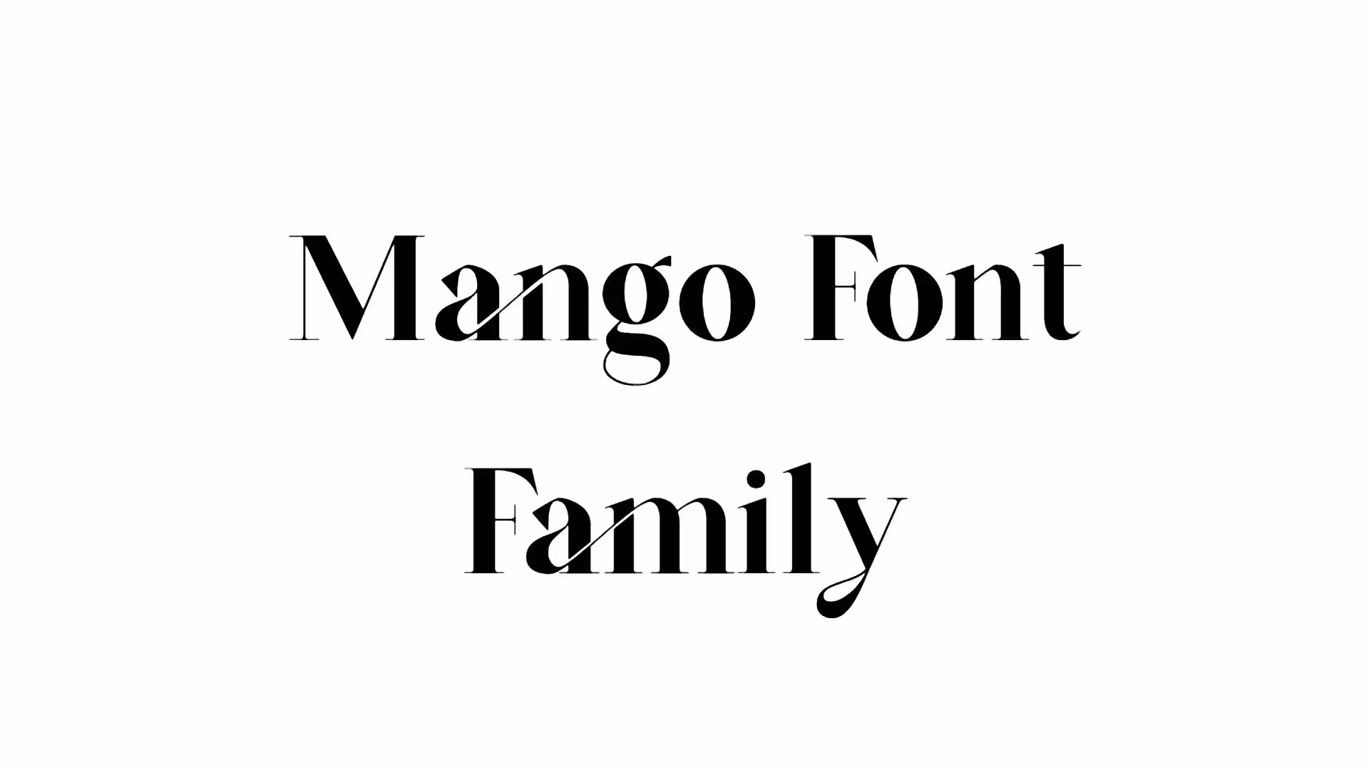 Mango Font Family
