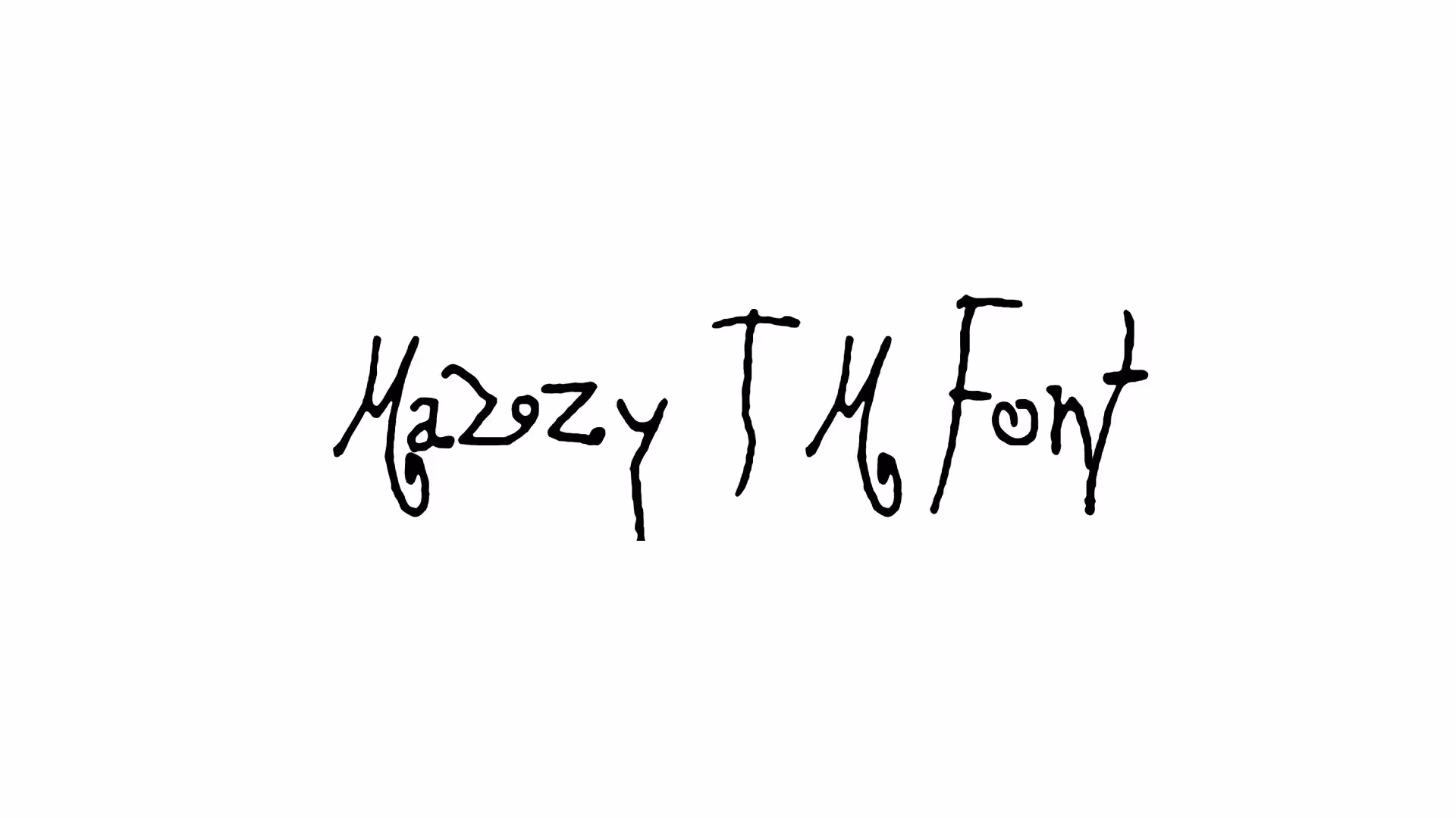Mazzy TM Font