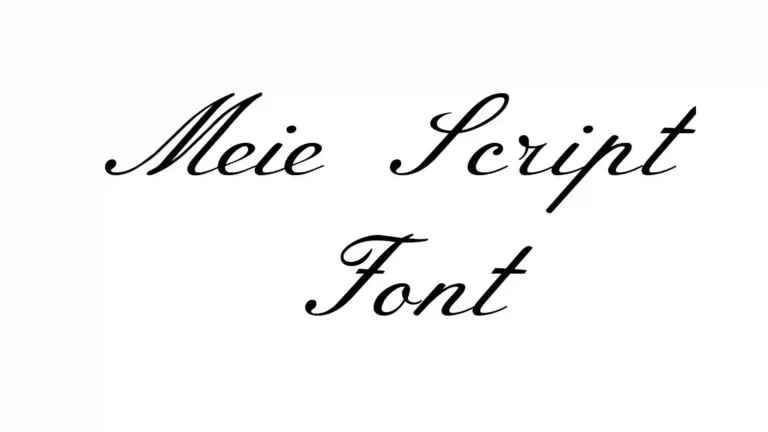 Meie Script Font