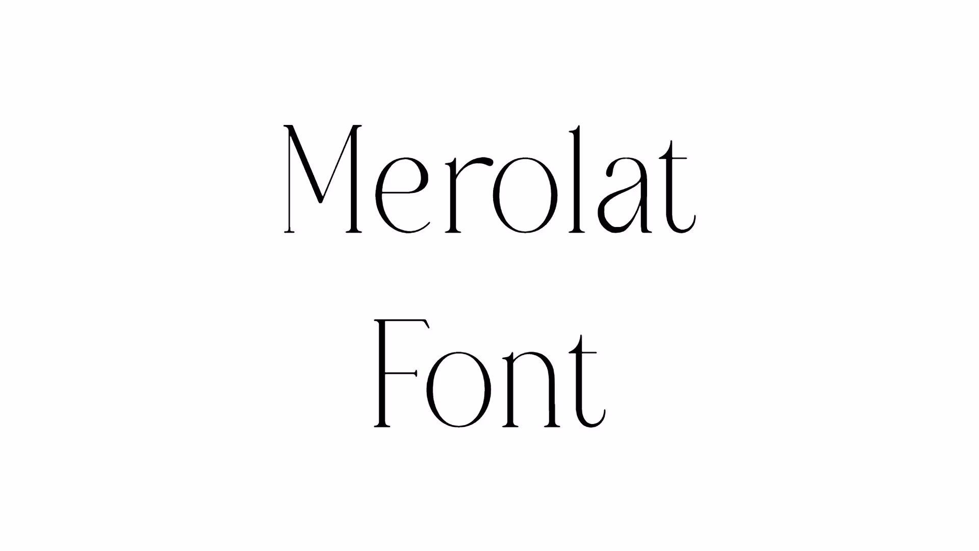 Merolat Font