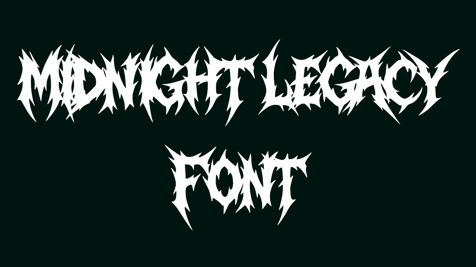 Midnight Legacy Font