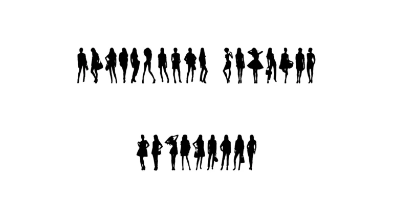 Model Woman Silhouettes Font