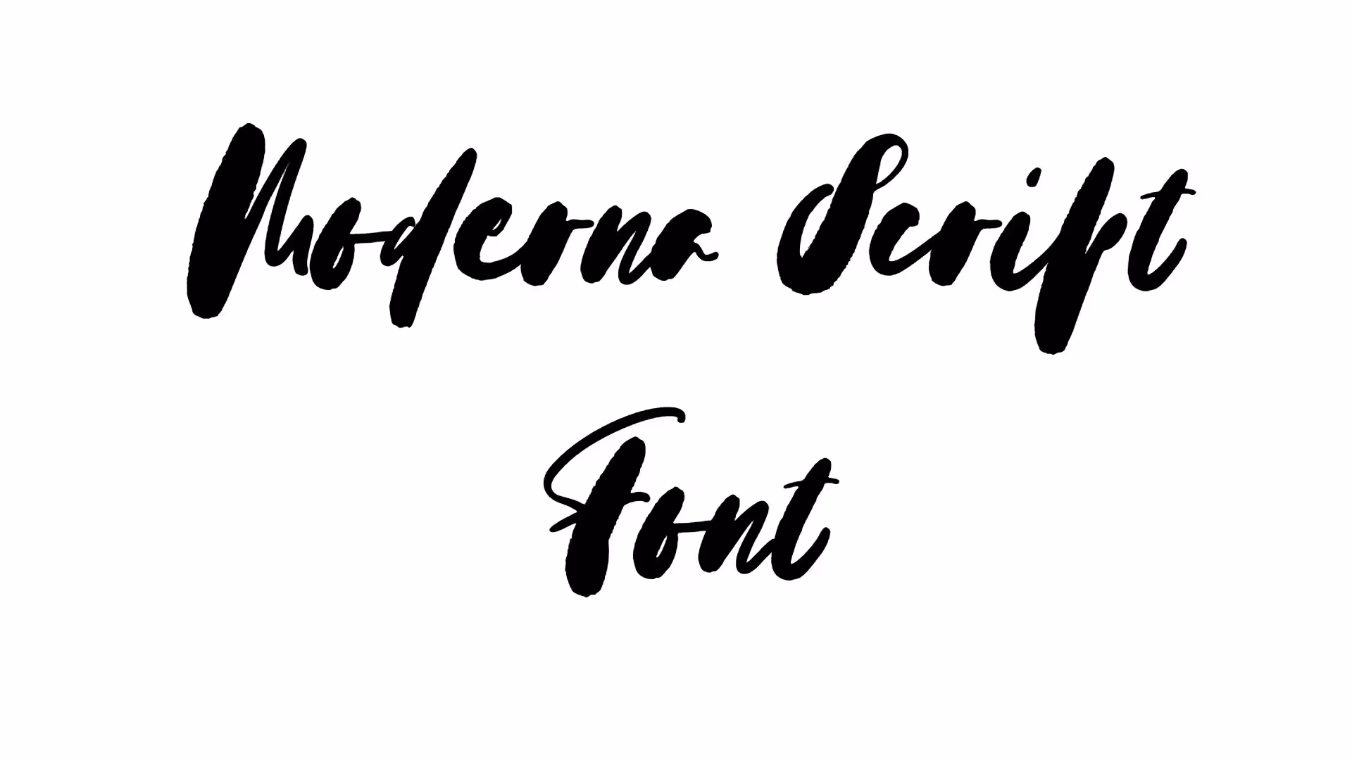 Moderna Script Font