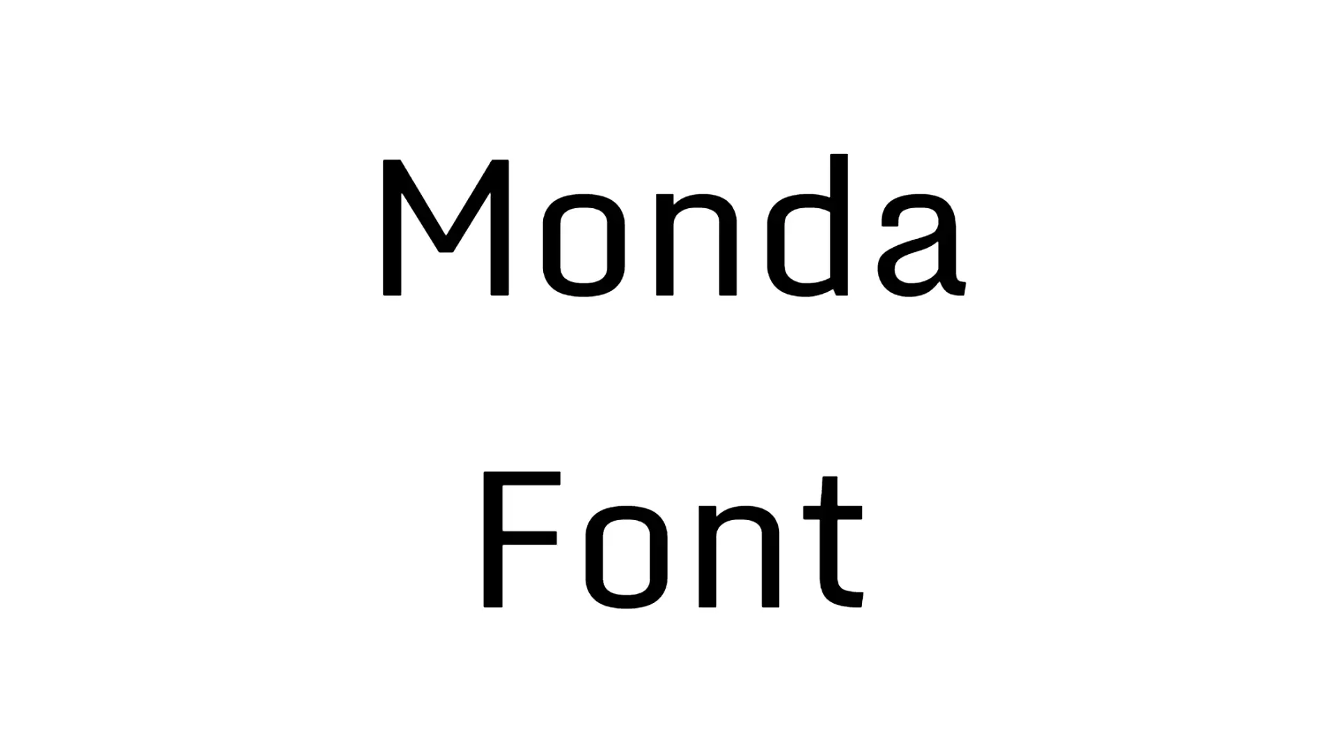 Monda Font