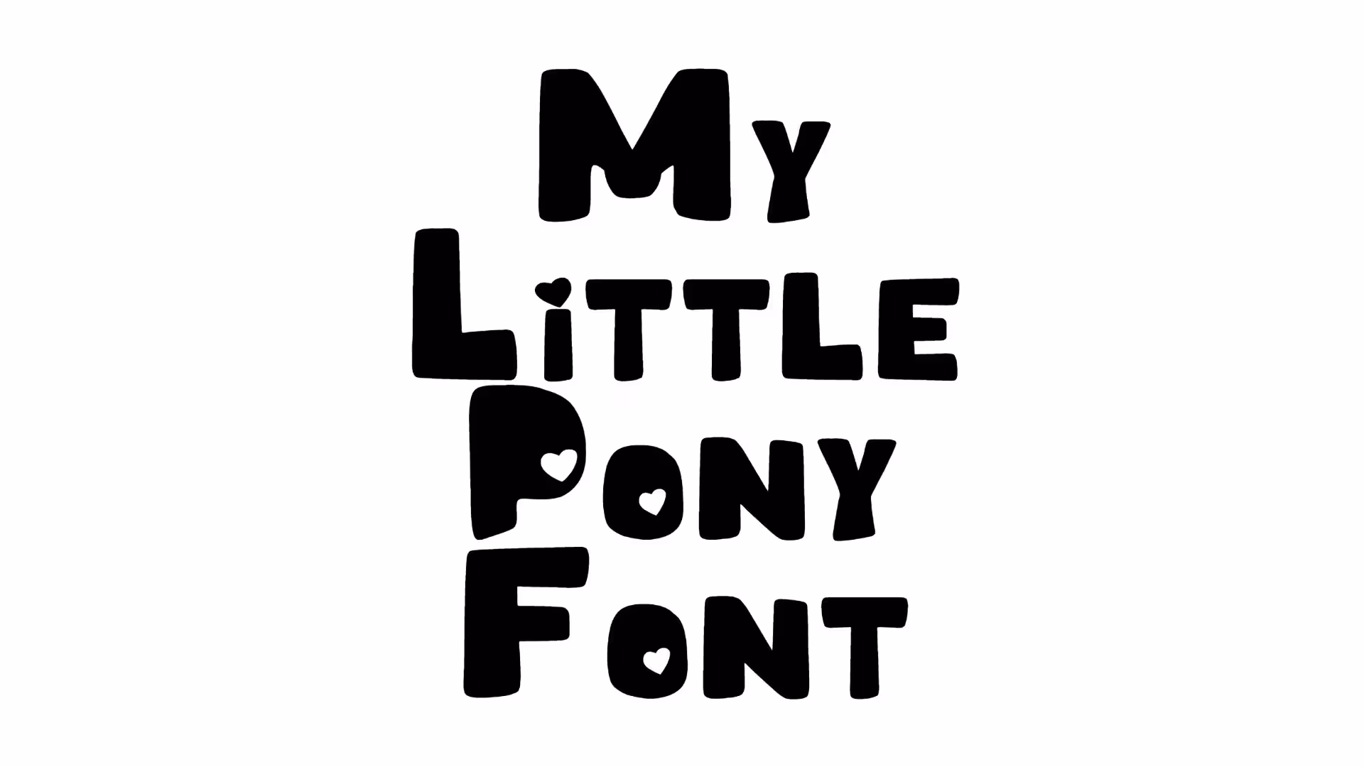 My Little Pony Font
