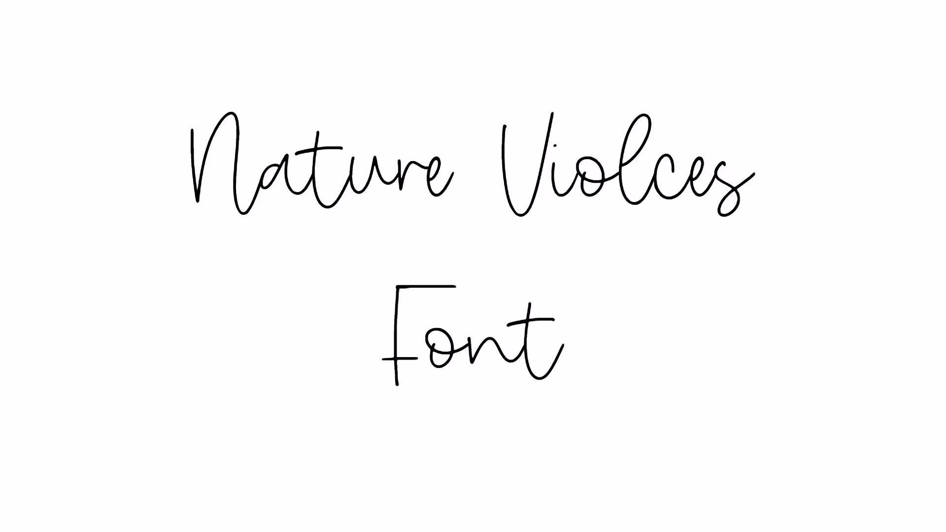 Nature Violces Font