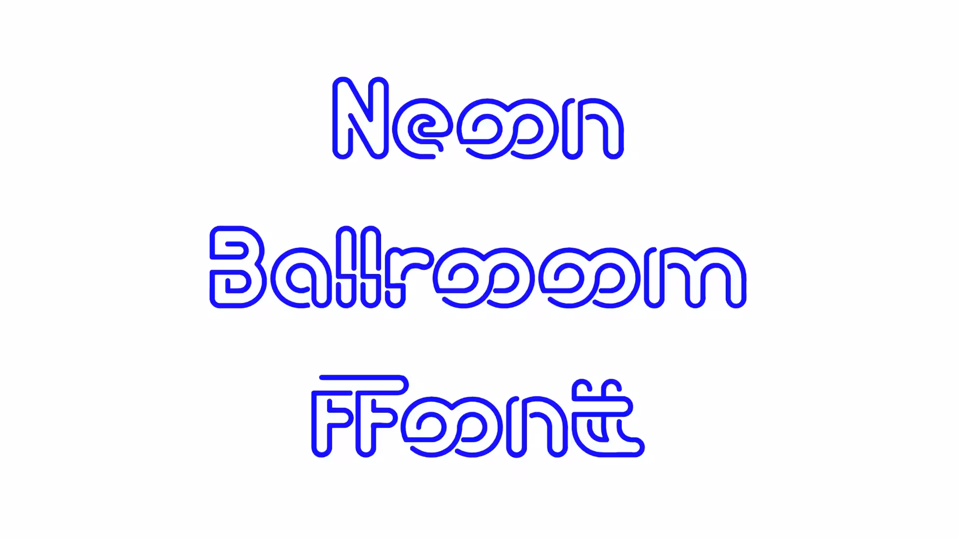 Neon Ballroom Font