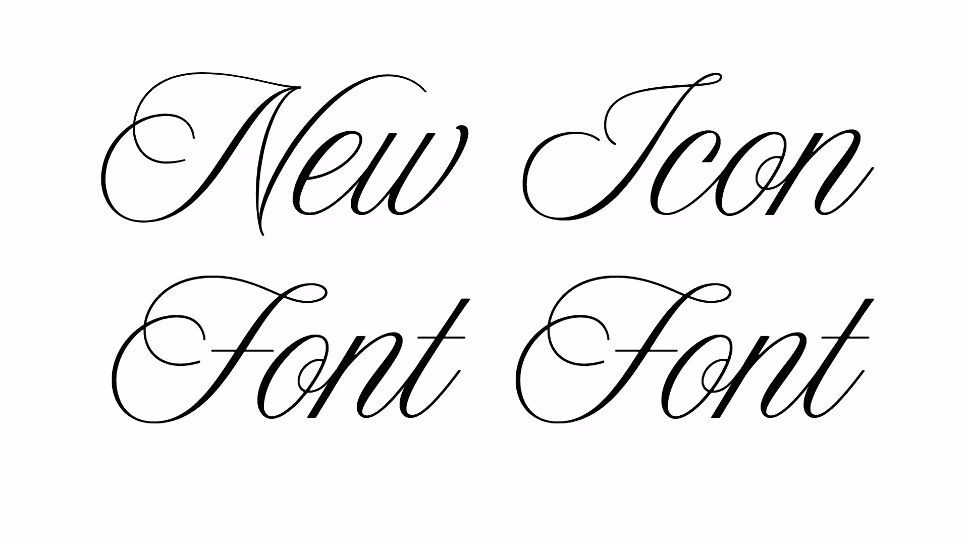 New Icon Font Font Family