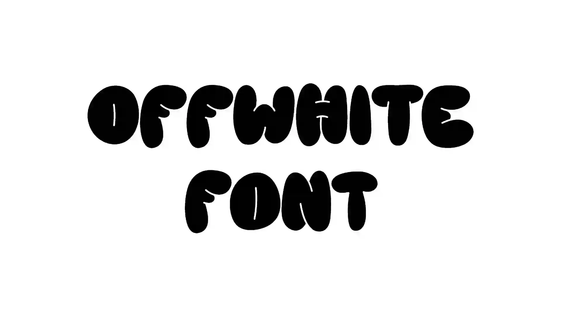 OFFWHITE Font