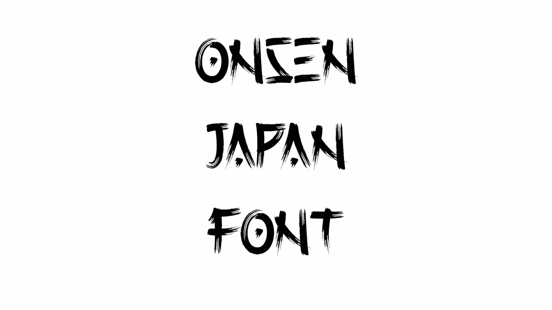 Onsen Japan Font