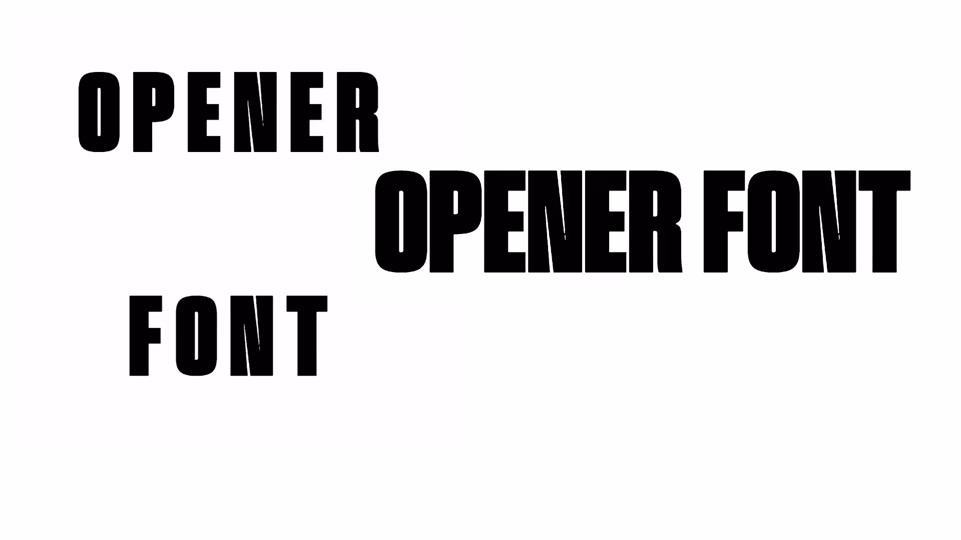 Opener Font