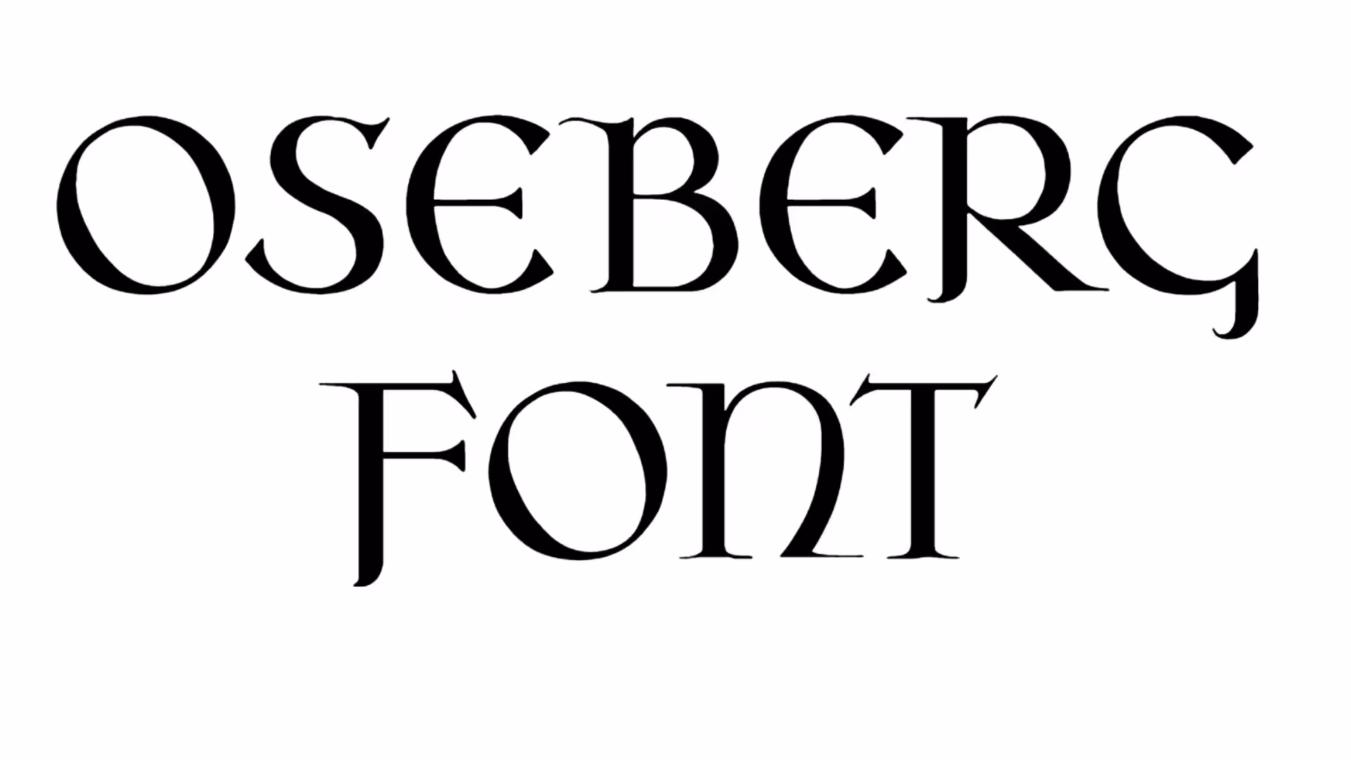 Oseberg Font