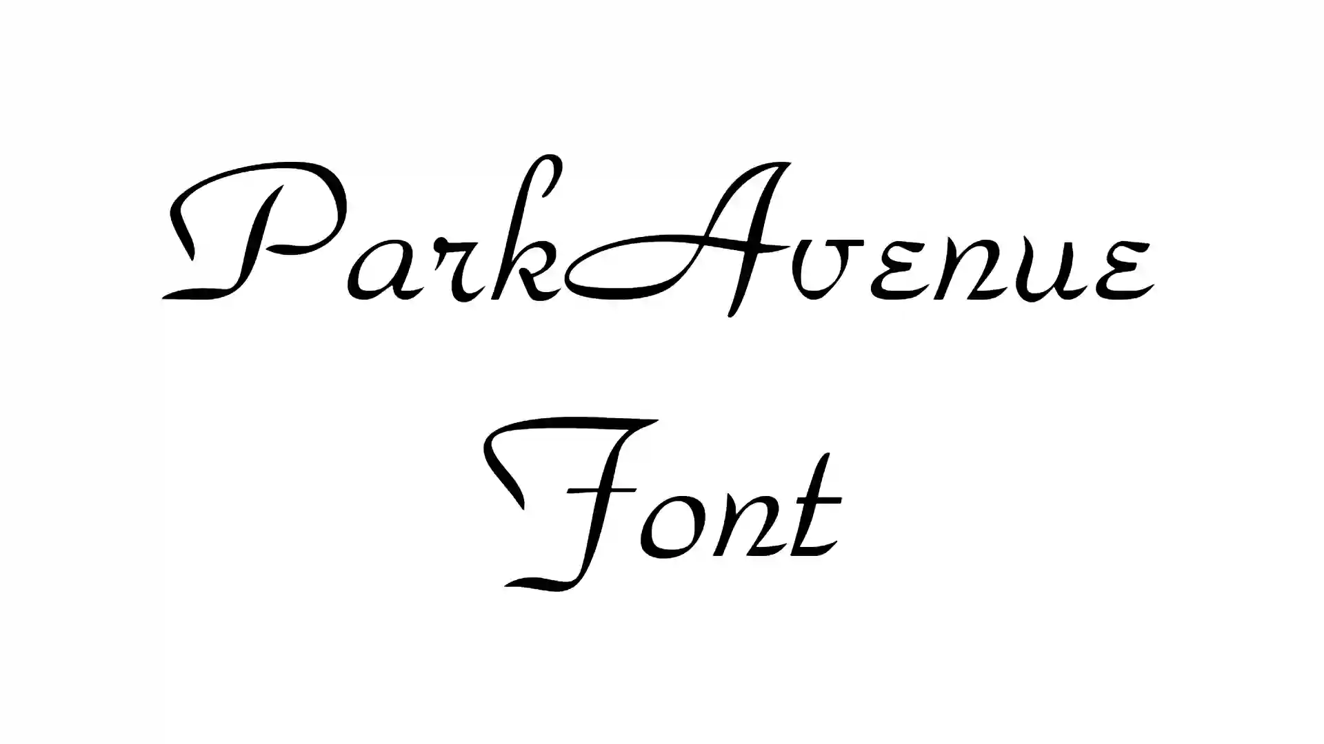 ParkAvenue Font