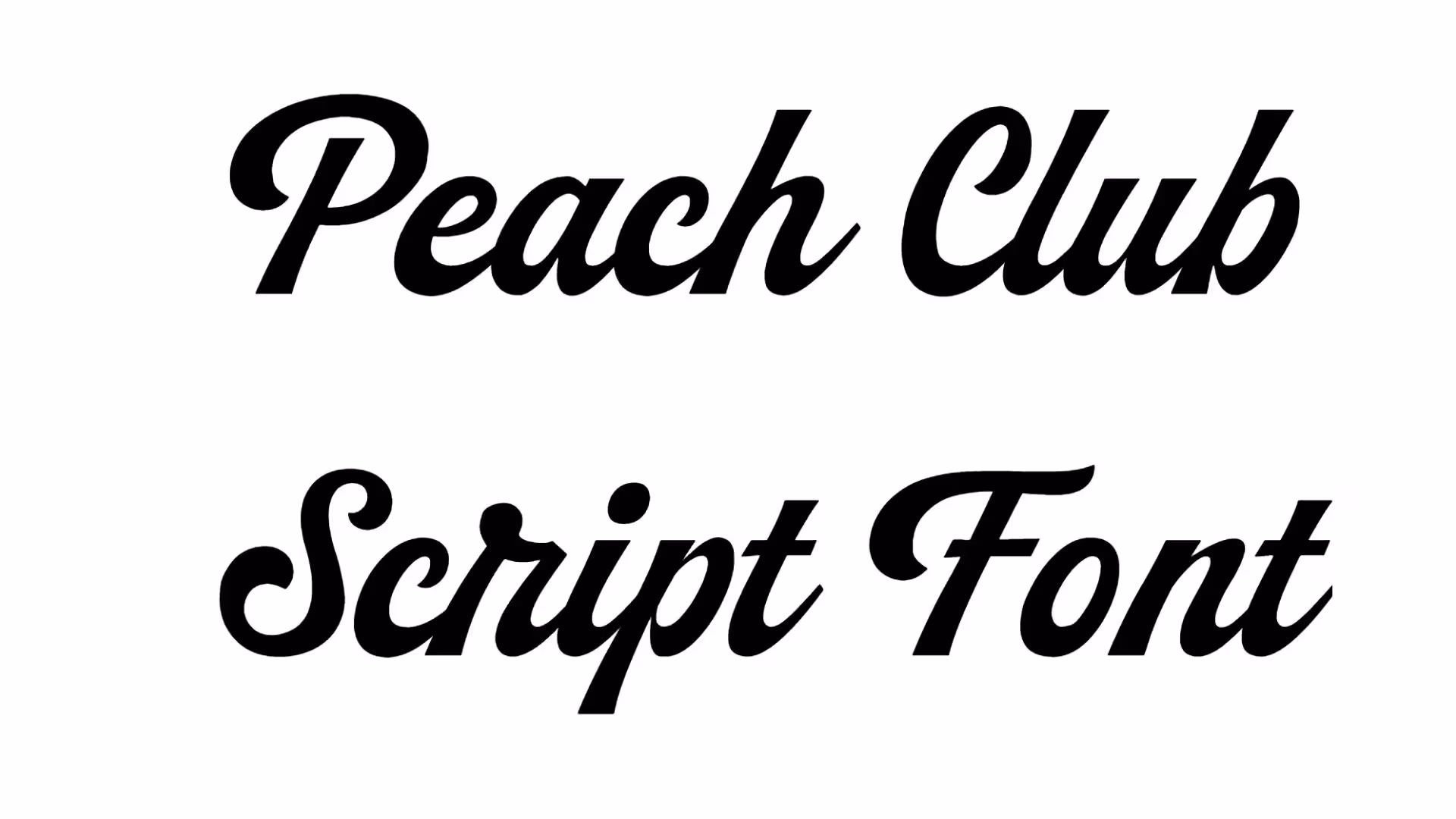 Peach Club Script Font