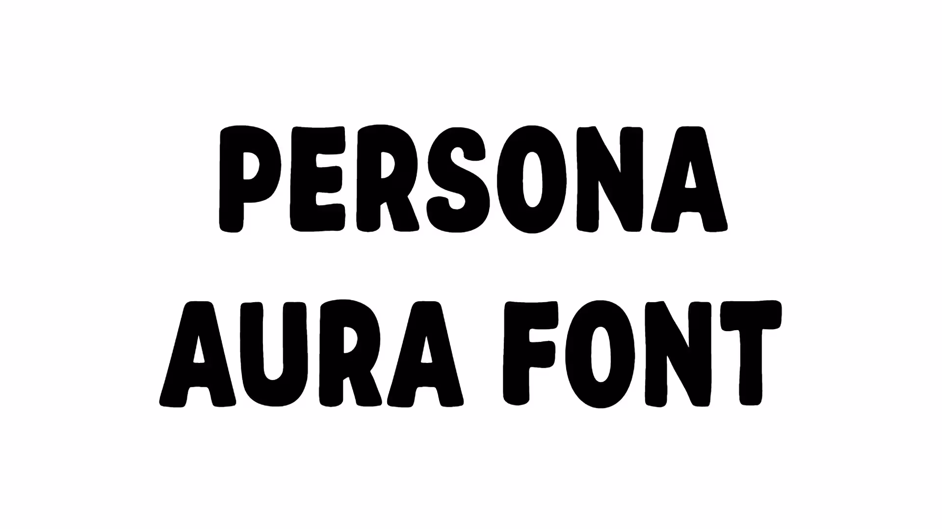 Persona Aura Font