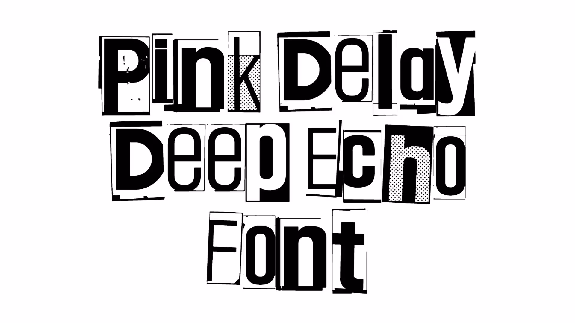 Pink Delay Deep Echo Font
