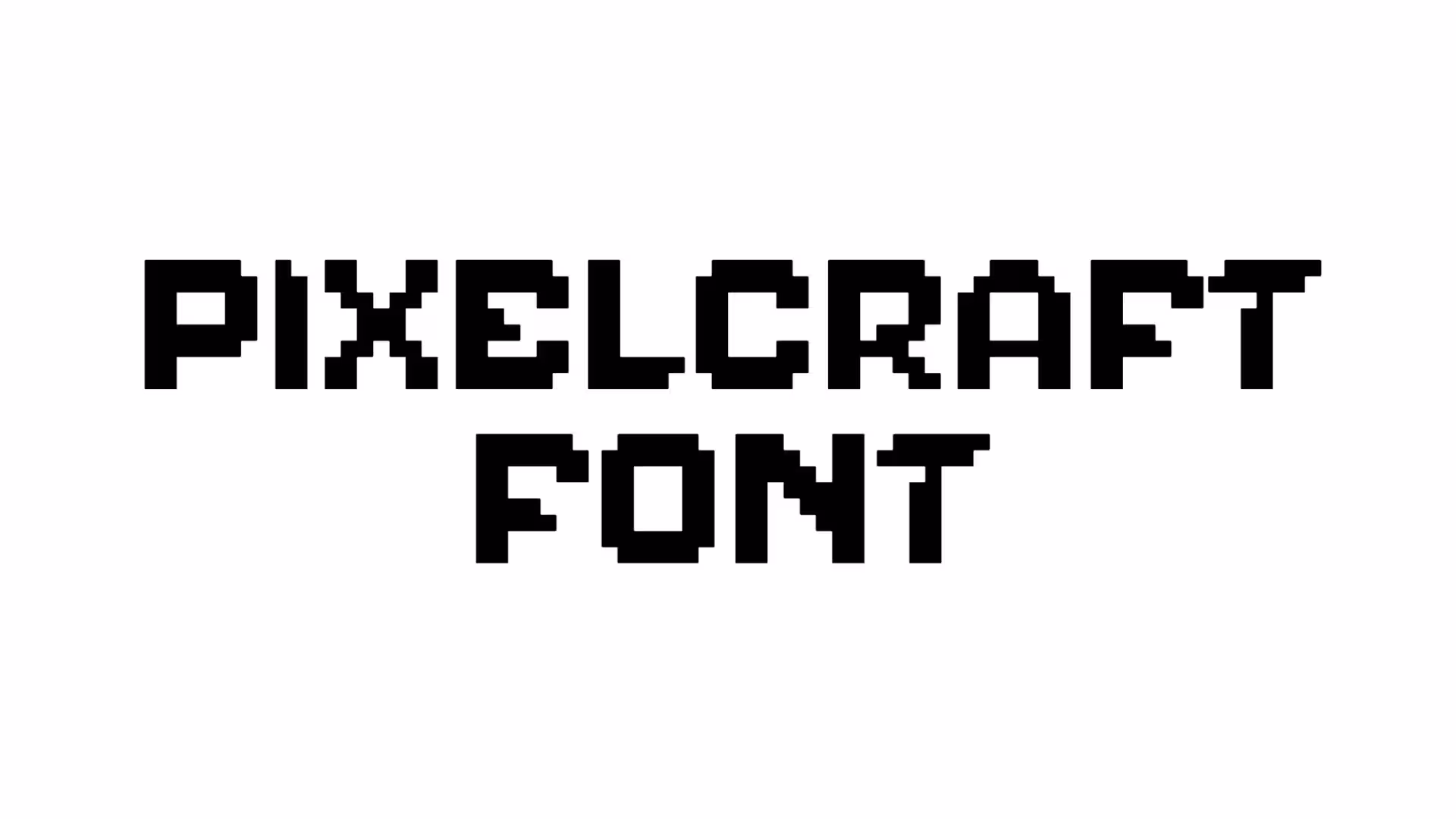 PixelCraft Font