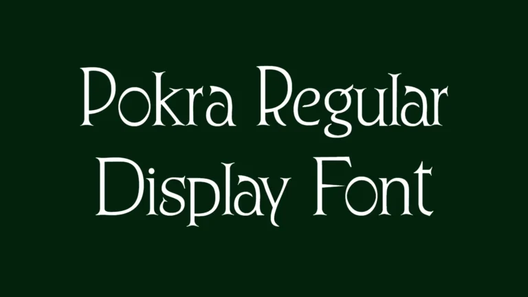 Pokra Regular Display Font