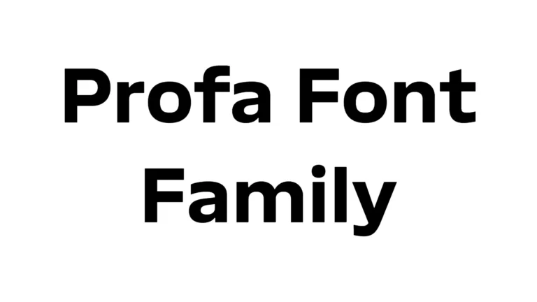 Profa Font Family