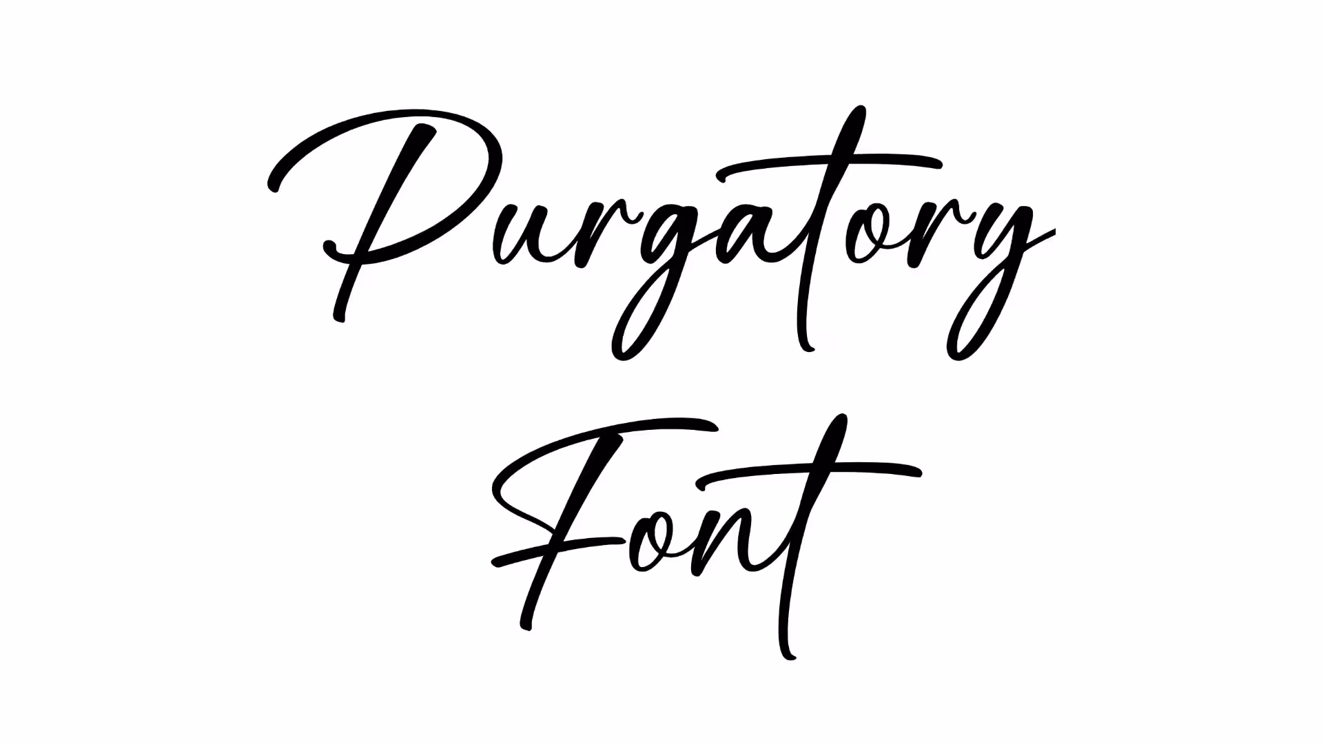 Purgatory Font