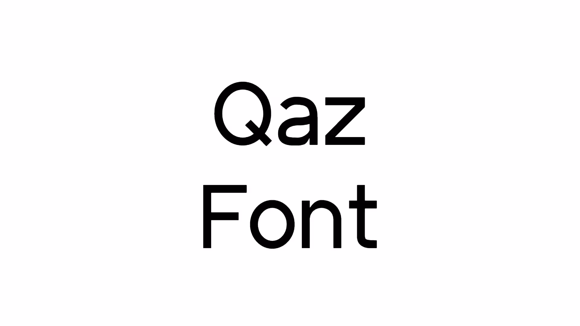 Qaz Font