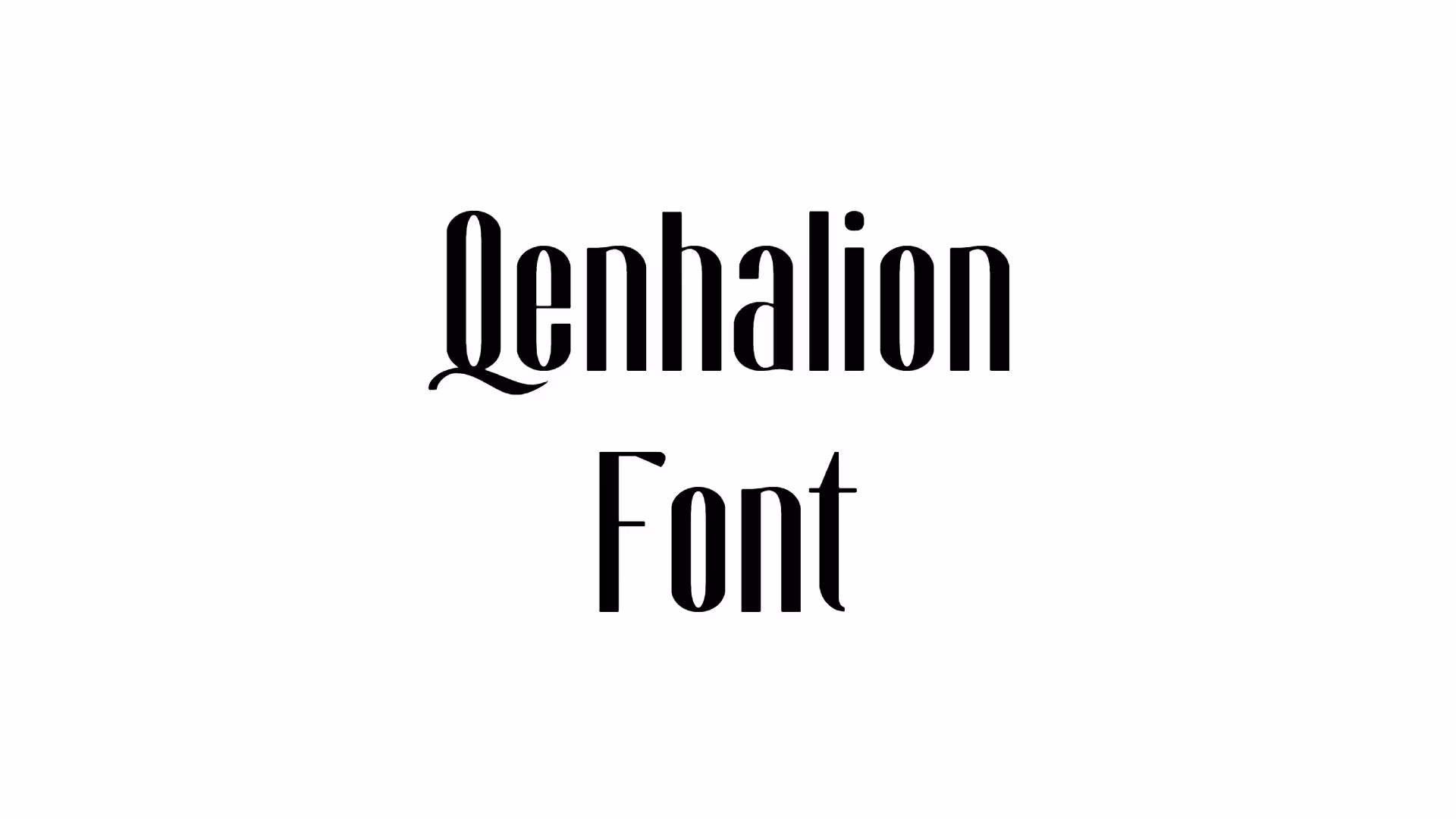 Qenhalion Font