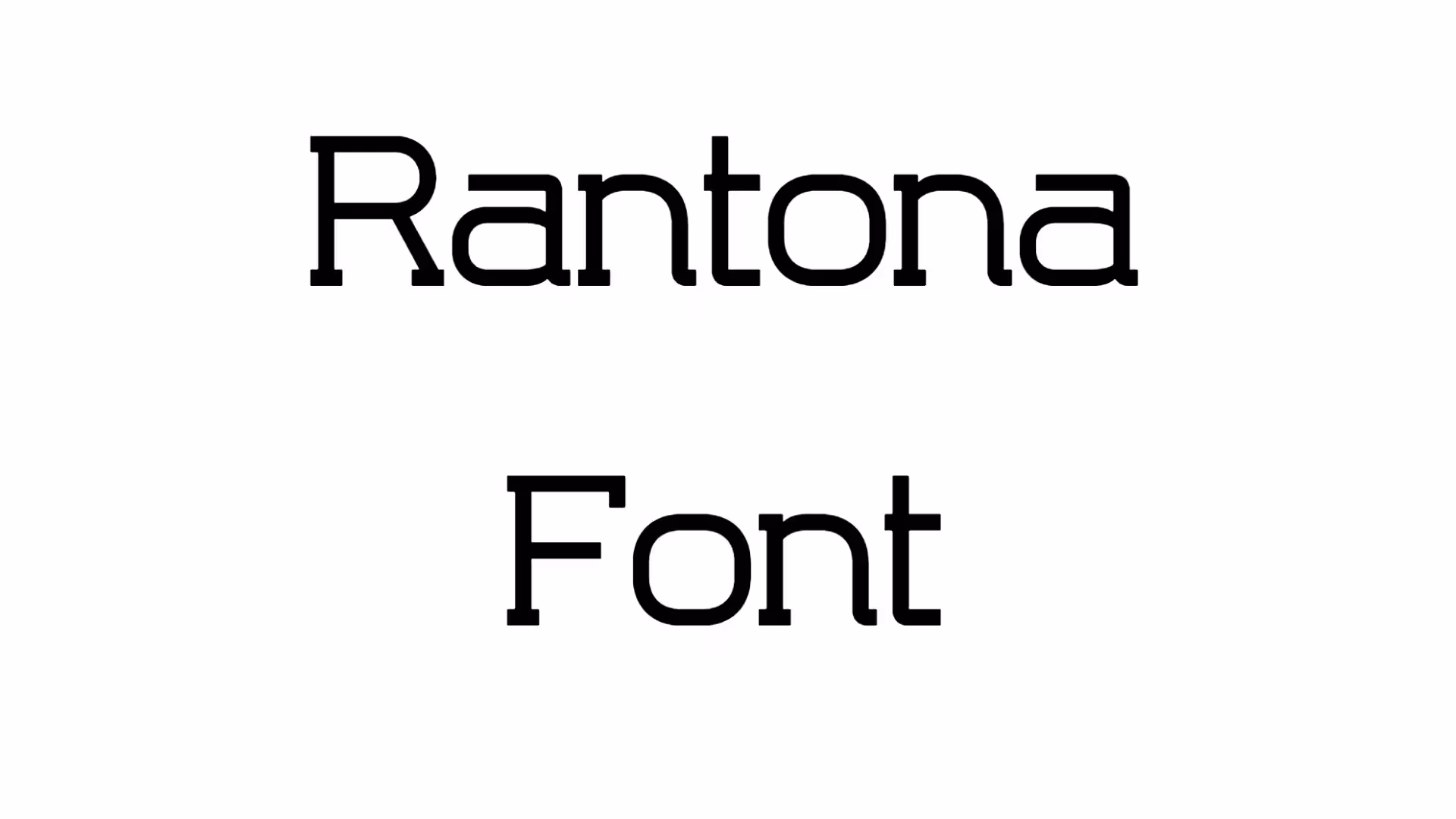 Rantona Font