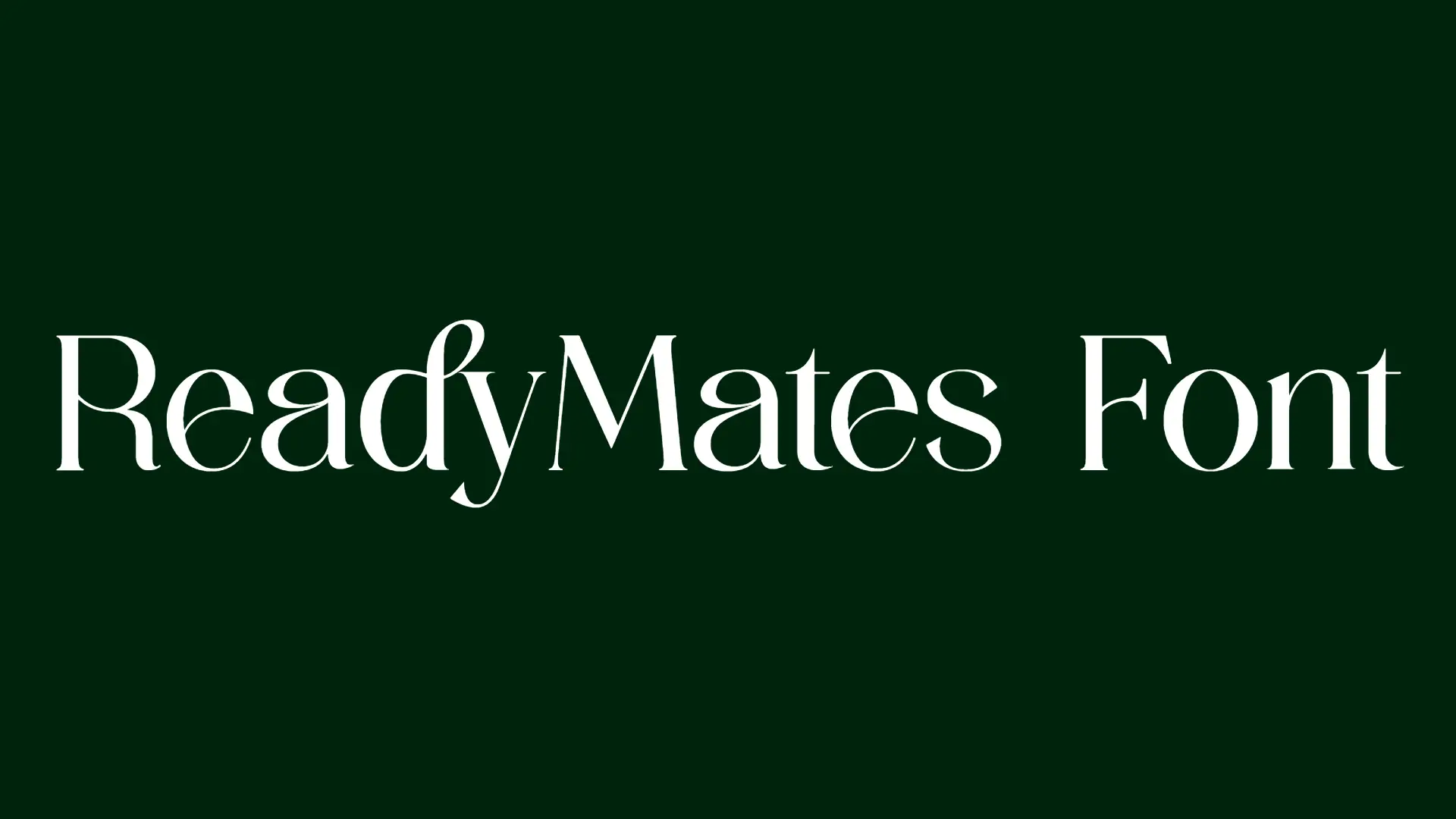 ReadyMates Font